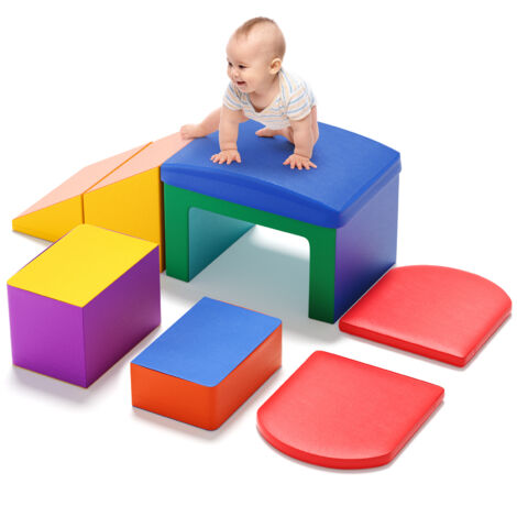 Blocs de mousse pour enfants, structures de jeux souples, blocs de mousse XXL, jouets Montessori pour enfants, housse lavable (1/5)