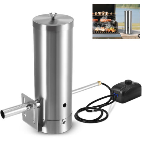 Générateur de fumée à froid pour fumoir, à commande électrique, équipé d'une pompe en acier inoxydable, accessoire de fumage compact permettant 3 à 4 heures de fumage en continu