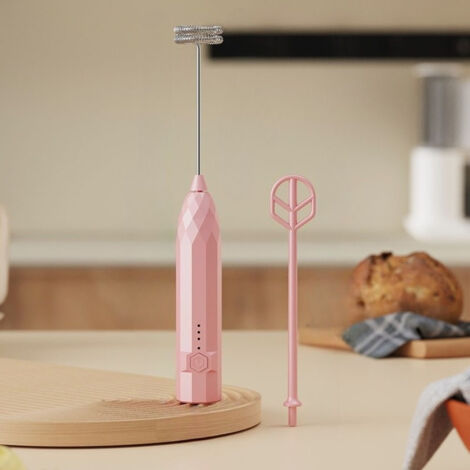 Montalatte elettrico portatile, Frusta elettrica, Ricarica USB, Per uso domestico e professionale, Mixer per caffè, Facile da pulire