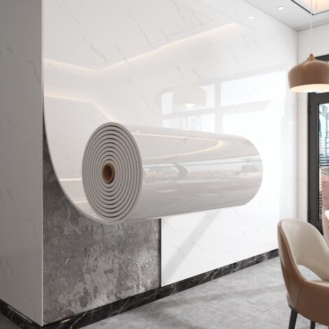 2 rotoli - Adesivi murali autoadesivi effetto marmo, carta da parati decorativa impermeabile per cucine, bagni, ecc. 60 cm x 3 m