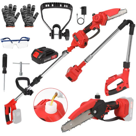 Elettrosega telescopica, Elettrosega a pertica senza filo, Attrezzo elettrico per potatura, Telescopica 153 cm, Compatibile con batteria Makita (1/5)