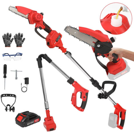 Elettrosega telescopica, Elettrosega a pertica senza filo, Attrezzo elettrico per potatura, Telescopica 153 cm, Compatibile con batteria Makita (1/5)