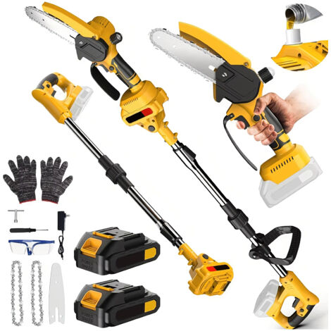 Elettrosega telescopica, Elettrosega su asta a batteria, Attrezzo elettrico per potatura, Telescopica fino a 153 cm, Compatibile con batterie Makita (1/5)