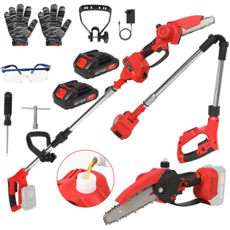 Elettrosega telescopica, Elettrosega su asta a batteria, Attrezzo elettrico per potatura, Telescopica fino a 153 cm, Compatibile con batterie Makita (1/5)