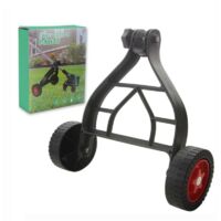 4 ruote per tosaerba, ruota di supporto ergonomica, regolabile per tosaerba a spinta, accessorio da giardino pratico per cura del prato