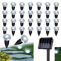 Catena luminosa solare da esterno da 7,8 m, 30 LED, luce solare per vialetti, IP65, adatta per giardini, prati, patii e sentieri (6500K).