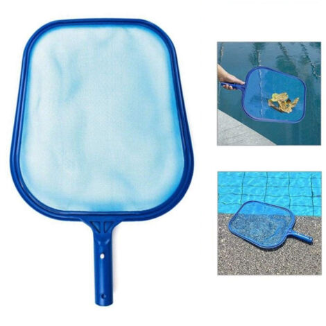 Red recogehojas, red recogehojas, skimmer de piscina para limpieza de piscinas, hojas y suciedad, sin mango (1/5)