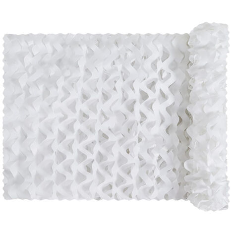 1 rollo de red de camuflaje ligera de 1,52 m, red para sombrilla, red de protección solar - blanco