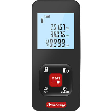 SIENTICE Telémetro láser portátil de alta precisión, herramienta de medición infrarroja de mano con pantalla LCD para una medición de distancia precisa. (1/5)