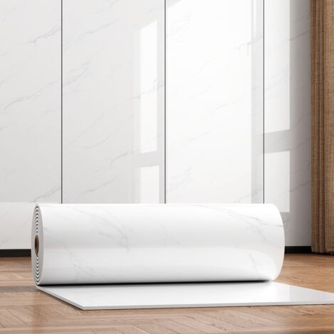 2 rollos - Adhesivos de pared autoadhesivos con efecto mármol, Papel pintado decorativo impermeable para cocinas, baños, etc. 40 cm x 3 m (1/5)