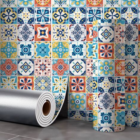 Vinilo autoadhesivo efecto mármol para pared, papel pintado decorativo impermeable para cocinas, baños, etc. 40 cm x 3 m (1 rollo) (1/5)