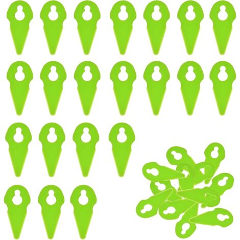 Packung mit 50 Rasenmähermessern, kompatibel mit Gtech ST01, ST02, ST04 und ST20 Rasenmähern. 100 Schneidmesser aus Kunststoff für Rasenmäher. (1/5)