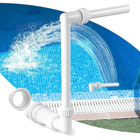 Aufstellpoolbrunnen – Kühlender Pool-Sprühkopf, Wasserfall, Poolkühler, Strahlbrunnen, Außendekoration