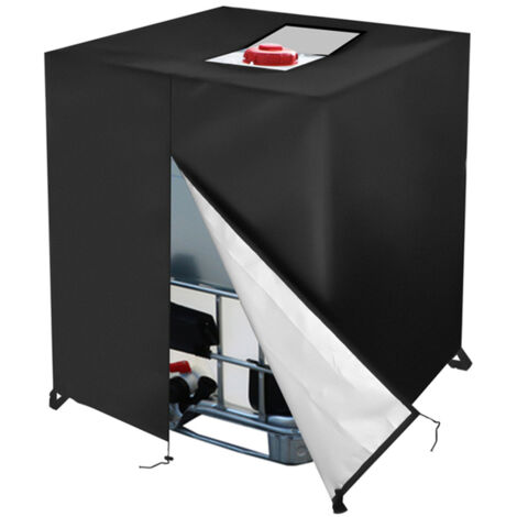 Wasserdichte und staubdichte Regenwassertankabdeckung aus 210D Oxford-Gewebe, UV-beständige IBC-Gartenboxabdeckung (1/5)
