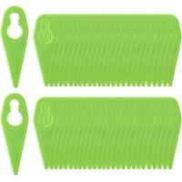 Schneidmesser aus Kunststoff für Rasenmäher, kompatibel mit Gtech ST01 ST02 ST04 ST20 Freischneider (200er-Packung)