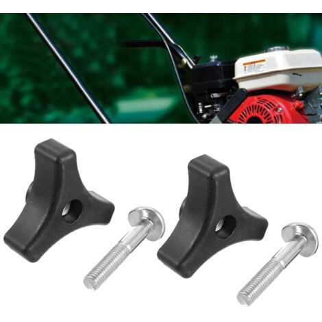 4-piece set handle bar wheel knob and bolt for Honda lawnmower lawn machine. Triangle handle knob nut screw bolt (1/5)