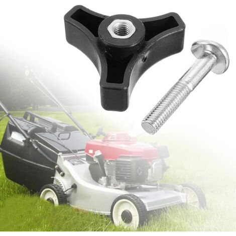 High-quality lawnmower parts: Triangle handle button screw bolt, 2 pieces/set replacement bolt, suitable for Honda and Hayter. (1/5)