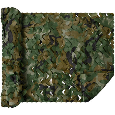 1 roll of lightweight camouflage netting, 1.5 x 4 m, sunshade net, sun protection net - green (1/5)