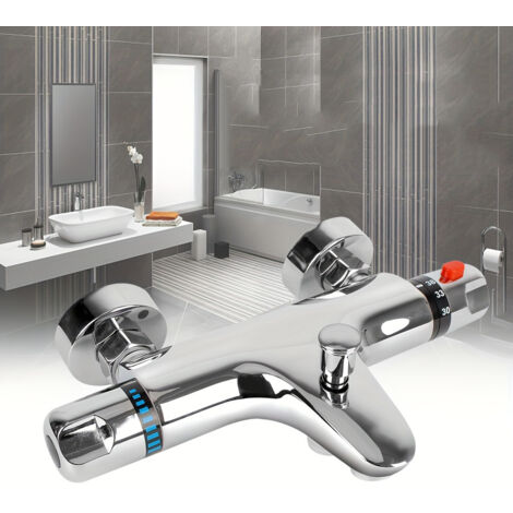 SIENTICE Automatic thermostatic mixer tap, smart shower tap for hot and cold water, suitable for bathrooms (1/5)