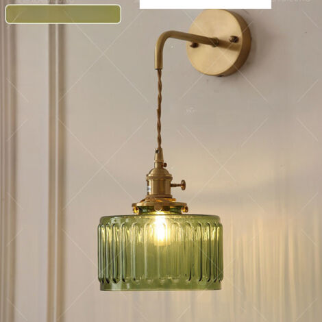 Retro Wall Sconce E27, Decorative Lamp with 100 cm Pull Chain, Bedside Lighting for Living Room and Bedroom (Bulb Not Included) (1/5)