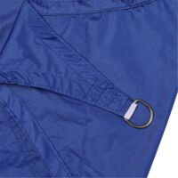 Waterproof rectangular shade sail (200 x 300 cm), 95% UV protection, with fixings and ropes, for patios, gardens and balconies, blue