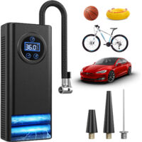 SIENTICE Portable Cordless Electric Car Air Pump, Wireless Digital Display Car Air Pump, Dark Gray