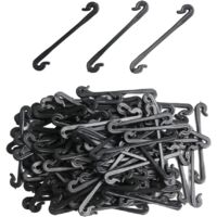 100 Pieces Garden Plant Vine Clips, Fixed Loops, Attaching Hooks for Kiwi, Grape, Cucumber, Tomato Stems, Grafting Gadgets