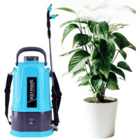 8L Electric Sprayer with 5 Spray Nozzles, Battery Powered, Adjustable Shoulder Strap, Suitable for Lawns and Gardens