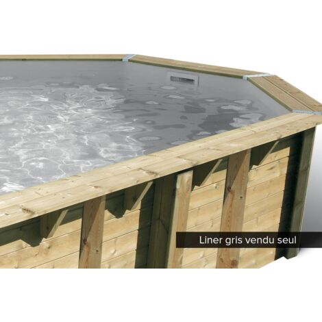 Liner de remplacement piscine bois Ubbink 3 épaisseurs - 3 coloris - multiples dimensions   Liner 75/100ème