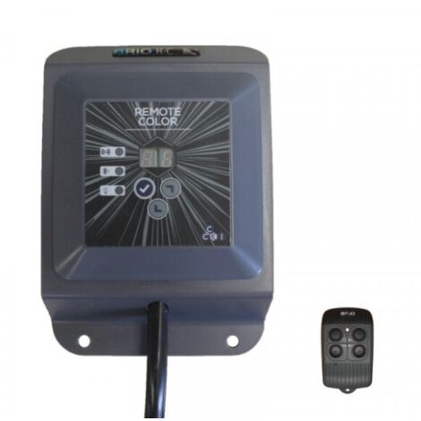 Boitier de commande centralisé CCEI – Pilotage jusqu'à 120W de projecteurs LED – Télécommande radio 30m – 11 couleurs fixes et 7 animations – Brio