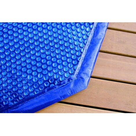 Ubbink – Bâche à bulles bordée pour piscine octogonale Ø450cm – Polyéthylène alvéolé 400 microns – Protection UV – Réduit l'évaporation et maintient la chaleur