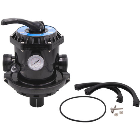 Vanne 6 voies pour filtre à sable Ø 400-500-600 mm – Compatible avec PoolFilter Ubbink – Installation simple pour filtration efficace