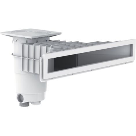 Weltico – Skimmer de piscine à sceller A800 – Couleur blanche – Sortie à visser 1″1/2 – Filtration optimale – Matériau ABS traité anti-UV