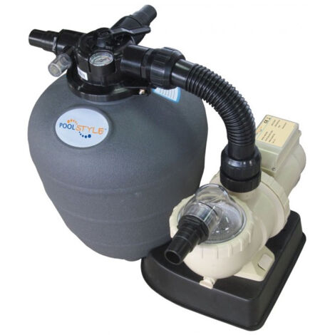 Kit platine de filtration 6 à 22 m³/h – Pompe puissante – Filtre à sable – Installation rapide et simple – Matériaux robustes – Poolstyle (1/4)