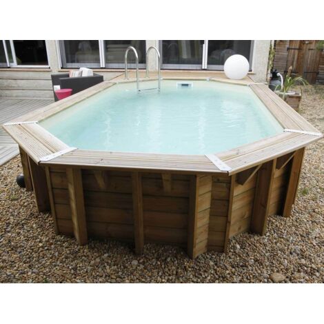 Piscine bois Ubbink Océa Gris (1/5)