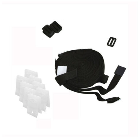Ensemble de sangles + attaches x8 pour enrouleur piscine - kokido