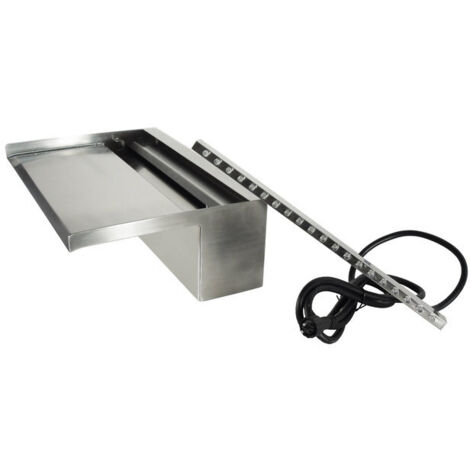 Lame d'eau Niagara LED Wall Ubbink - Inox 316L Niagara Wall 90 LED