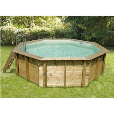 Piscine bois Ubbink Océa Beige (1/5)