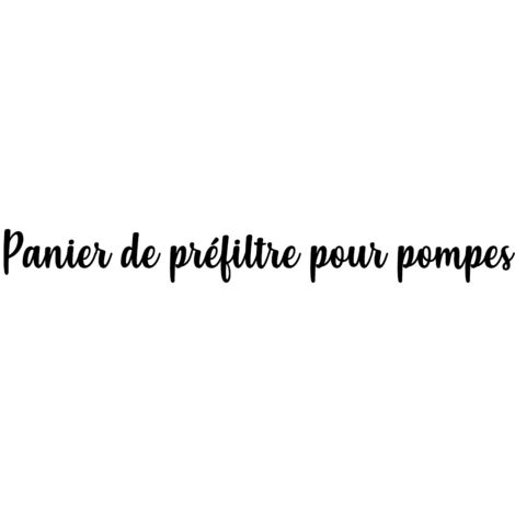Panier de préfiltre pour pompes Freeflo - Pentair