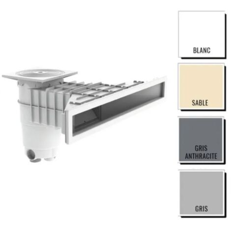 Weltico – Skimmer miroir A800 – ABS anti-UV – Débit 12 m³/h – Compatible béton, carrelage, liner – Installation près de la margelle