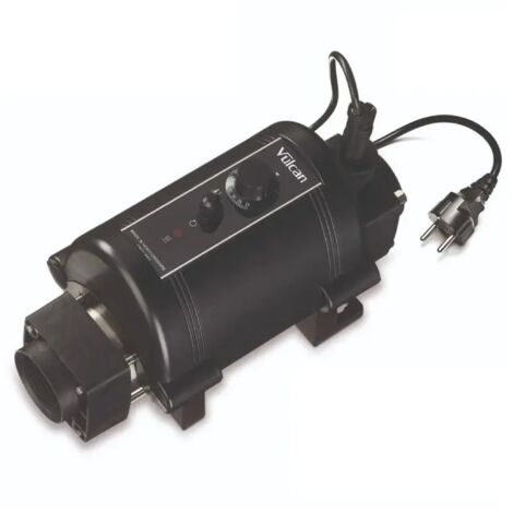 Réchauffeur électrique piscine 3 kW – Débit 1 m³/h – Pour piscines jusqu'à 20 m³ – Couleur noir – Elecro Engineering