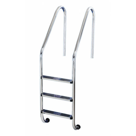 Échelle de piscine 3 marches en inox 316 antidérapante – Ancrages de fixation en polypropylène – Finition brillante – Flexinox