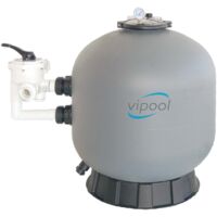 Filtre à sable Soufflé en PEHD ViPool vanne Side avec vanne 6 voies FS20 19,2 m3/h