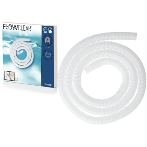 Bestway – Tuyau d'aspiration de piscine 32 mm – Longueur 3 m – Matériau PE – Compatible avec filtres à sable et pompes de filtration