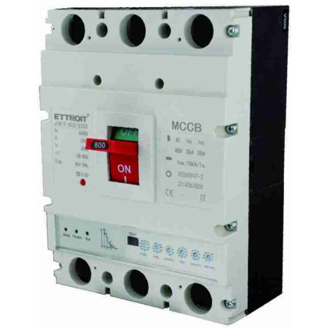 ETTROIT Disjoncteur automatique à boîtier moulé 3P avec rayon réglable 630-800 A, 50 kA (modèle JX14363800) (1/3)