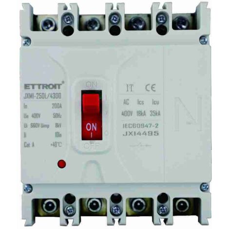 ETTROIT JX14495 MCCB MCB Disjoncteur à boîtier moulé 4P 200A 380V-35KA (1/3)