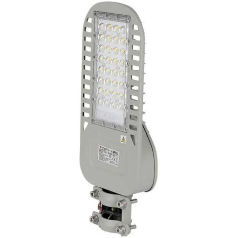 V-TAC PRO VT-54ST Réverbère LED Street light 50W chip samsung blanc froid 6400K aluminium gris IP65 - sku 959 (1/5)