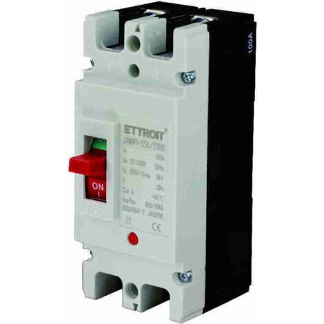 ETTROIT JX15299 MCCB MCB Disjoncteur à boîtier moulé 2P 100A DC 500V-10KA (1/3)