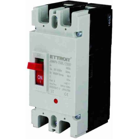 ETTROIT JX15296 MCCB MCB Disjoncteur à boîtier moulé 2P 160A DC 500V-10KA