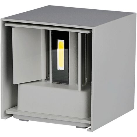 V-TAC Applique LED carrée - Bridgelux - IP65 Waterproof - Gris - 12W - 1100 Lumens - 4000K (1/5)